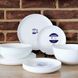 Набір тарілок Luminarc Diwali White19 предметів у тех тарі Білий Diwali White 19 в тех-тар фото 1