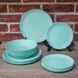Набір тарілок Luminarc DIWALI LIGHT TURQUOISE 18 предметів (тех тара) Diwali White18 тех тара фото 1